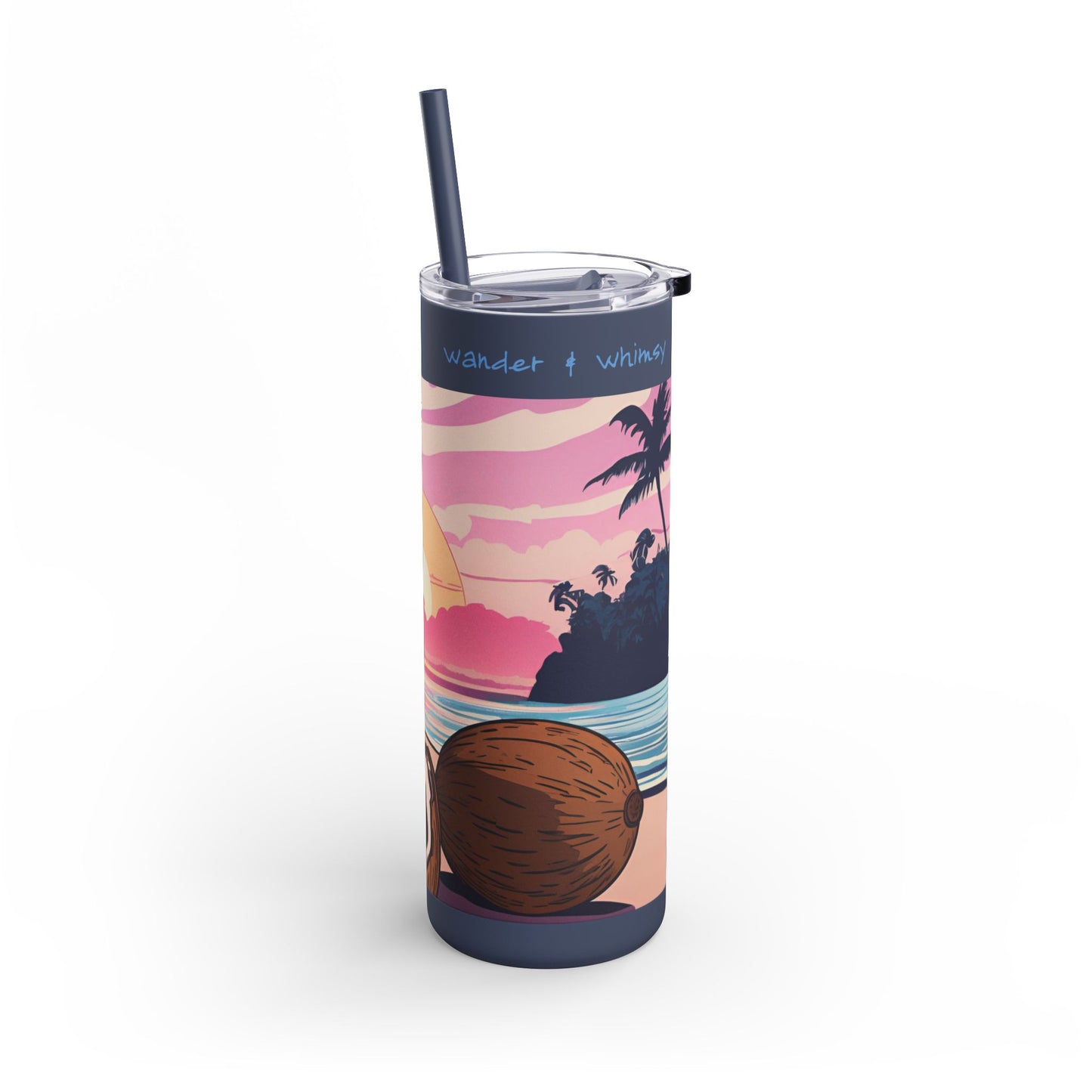 Tropical Sunrise Matte Tumbler | 20 oz Insulated Tumbler