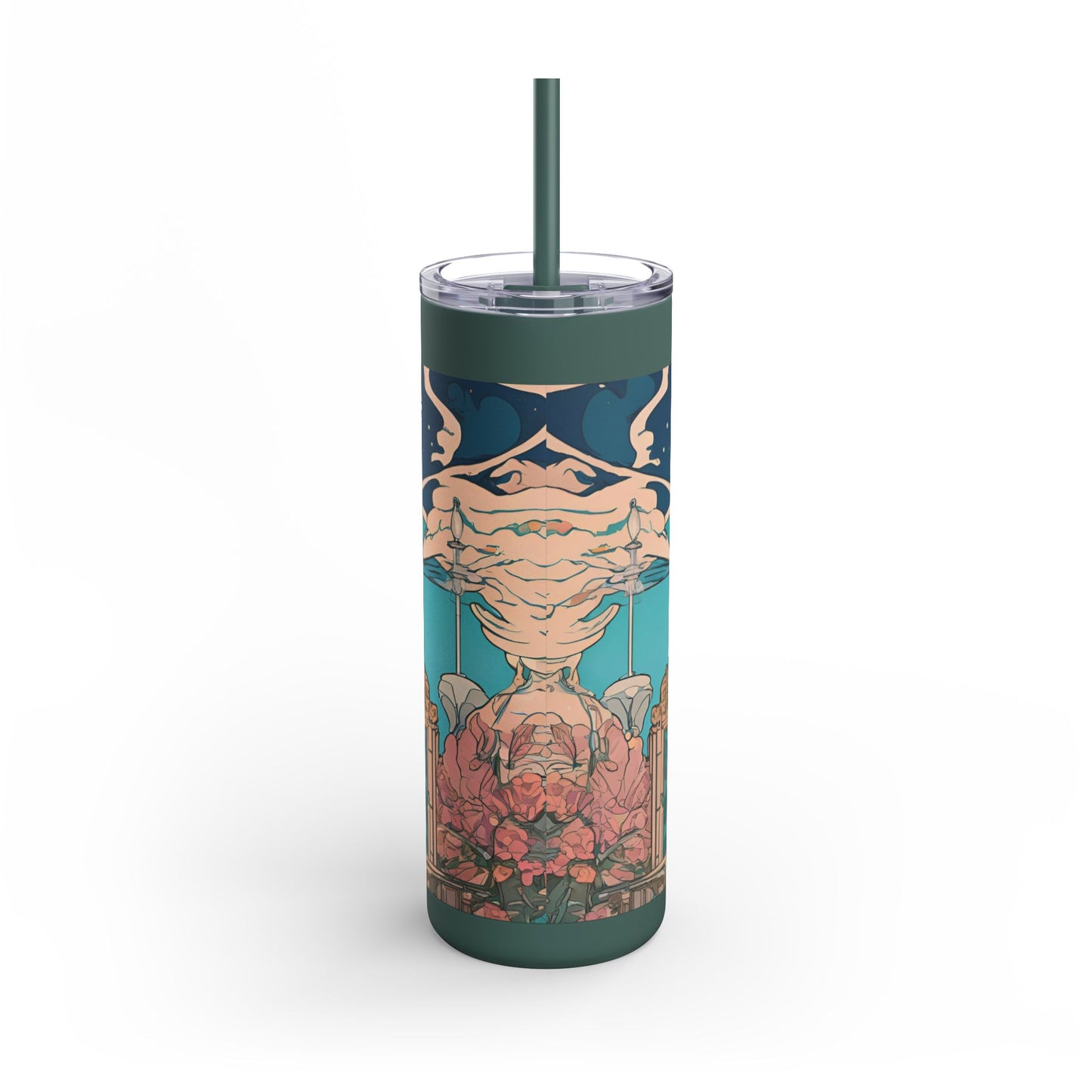 Art Deco Atlantis Matte Tumbler | 20oz Insulated Tumbler