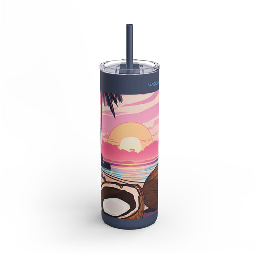Tropical Sunrise Matte Tumbler | 20 oz Insulated Tumbler
